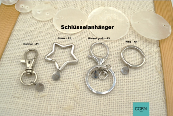 Perlen Herz-Schlüsselanhänger – Bild 2